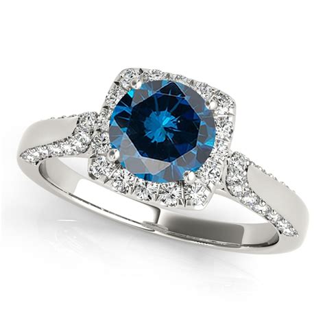 unique blue diamond engagement rings.